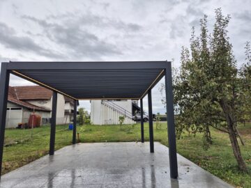 Kundenfoto zu HUUN Pergola Equa, Lamellendach elektrisch mit LED von HUUN K.