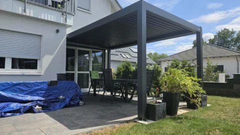Kundenfoto zu HUUN Pergola Piano, Lamellendach manuell von Sebastian P.