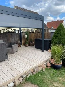 Kundenfoto zu HUUN Pergola Piano, Lamellendach manuell von Torsten P.