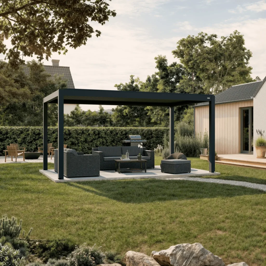 HUUN Pergola Equa, Lamellendach elektrisch mit LED