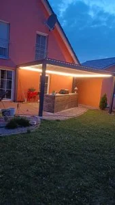 Kundenfoto zu HUUN Pergola Equa, Lamellendach elektrisch mit LED von A. B.