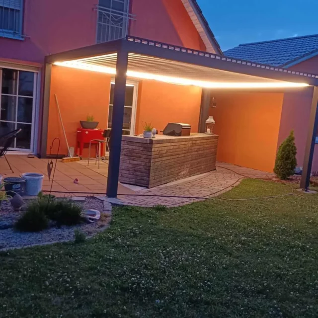 Kundenfoto zu HUUN Pergola Equa, Lamellendach elektrisch mit LED von Andreas B.