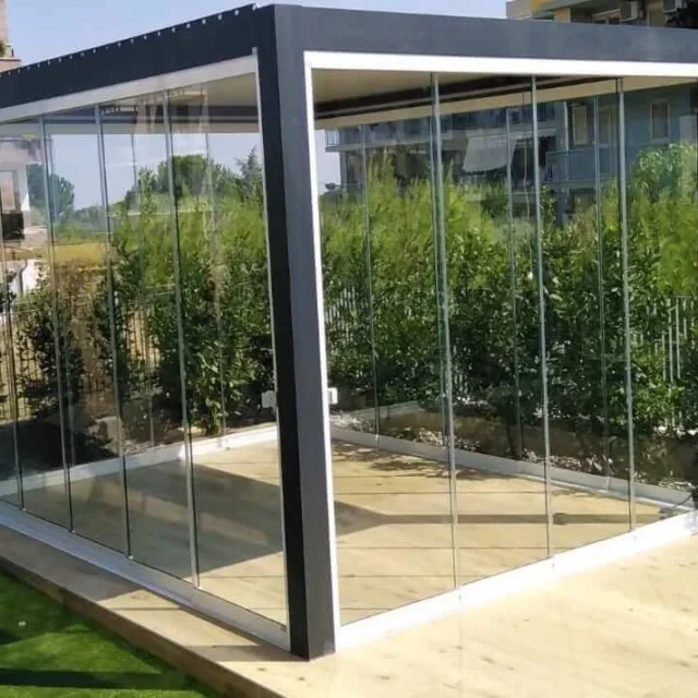 Kundenfoto zu HUUN Pergola Equa, Lamellendach elektrisch mit LED von Susanne