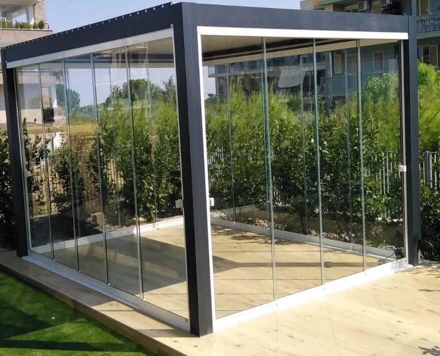 HUUN Pergola Equa, Lamellendach elektrisch mit LED photo review