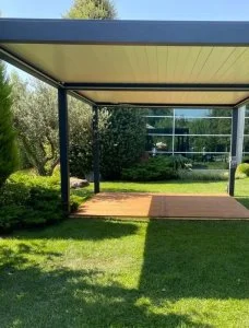 Kundenfoto zu HUUN Pergola Equa, Lamellendach elektrisch mit LED von Klaus