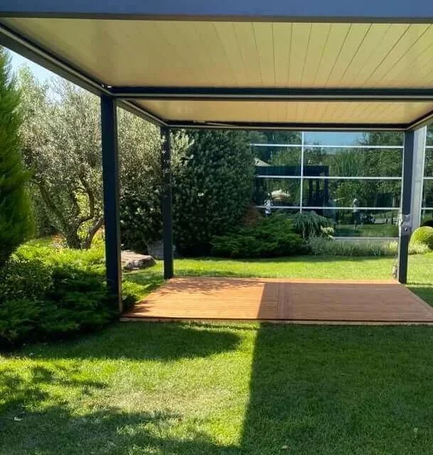 Kundenfoto zu HUUN Pergola Equa, Lamellendach elektrisch mit LED von Klaus