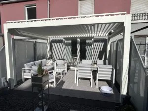 Kundenfoto zu HUUN Pergola Equa, Lamellendach elektrisch mit LED von Daniela K.