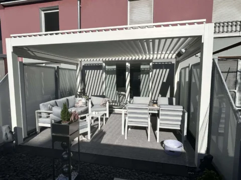 Kundenfoto zu HUUN Pergola Equa, Lamellendach elektrisch mit LED von Daniela K.