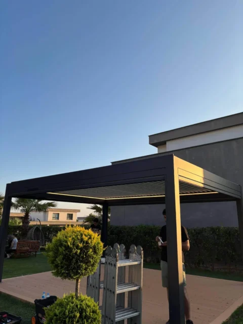 Kundenfoto zu HUUN Pergola Equa, Lamellendach elektrisch mit LED von Emma