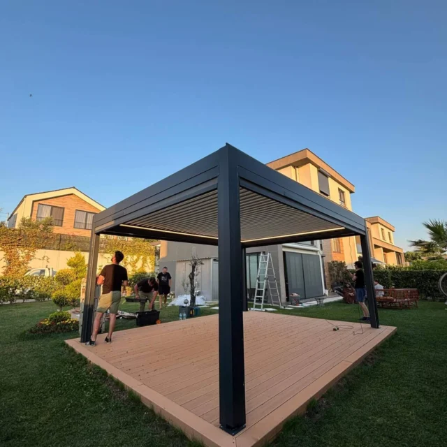 Kundenfoto zu HUUN Pergola Equa, Lamellendach elektrisch mit LED von Emma