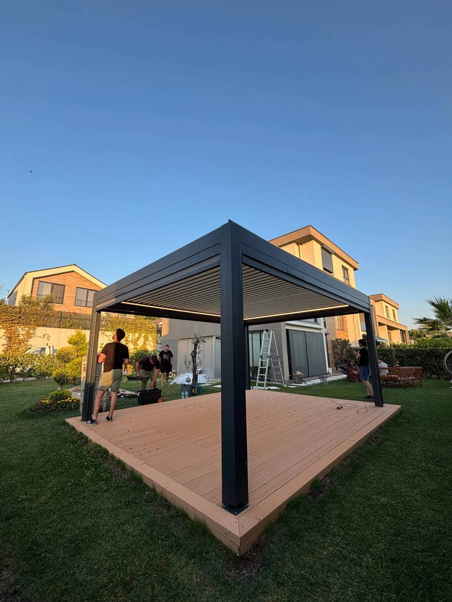 Kundenfoto zu HUUN Pergola Equa, Lamellendach elektrisch mit LED von Emma
