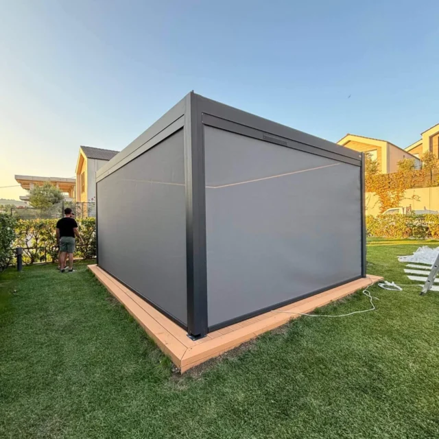 Kundenfoto zu HUUN Pergola Equa, Lamellendach elektrisch mit LED von Emma