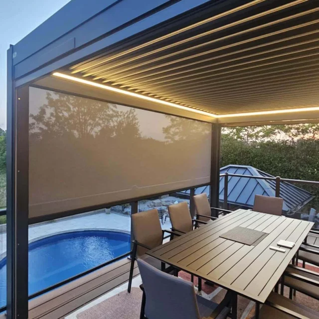 Kundenfoto zu HUUN Pergola Equa, Lamellendach elektrisch mit LED von Clara