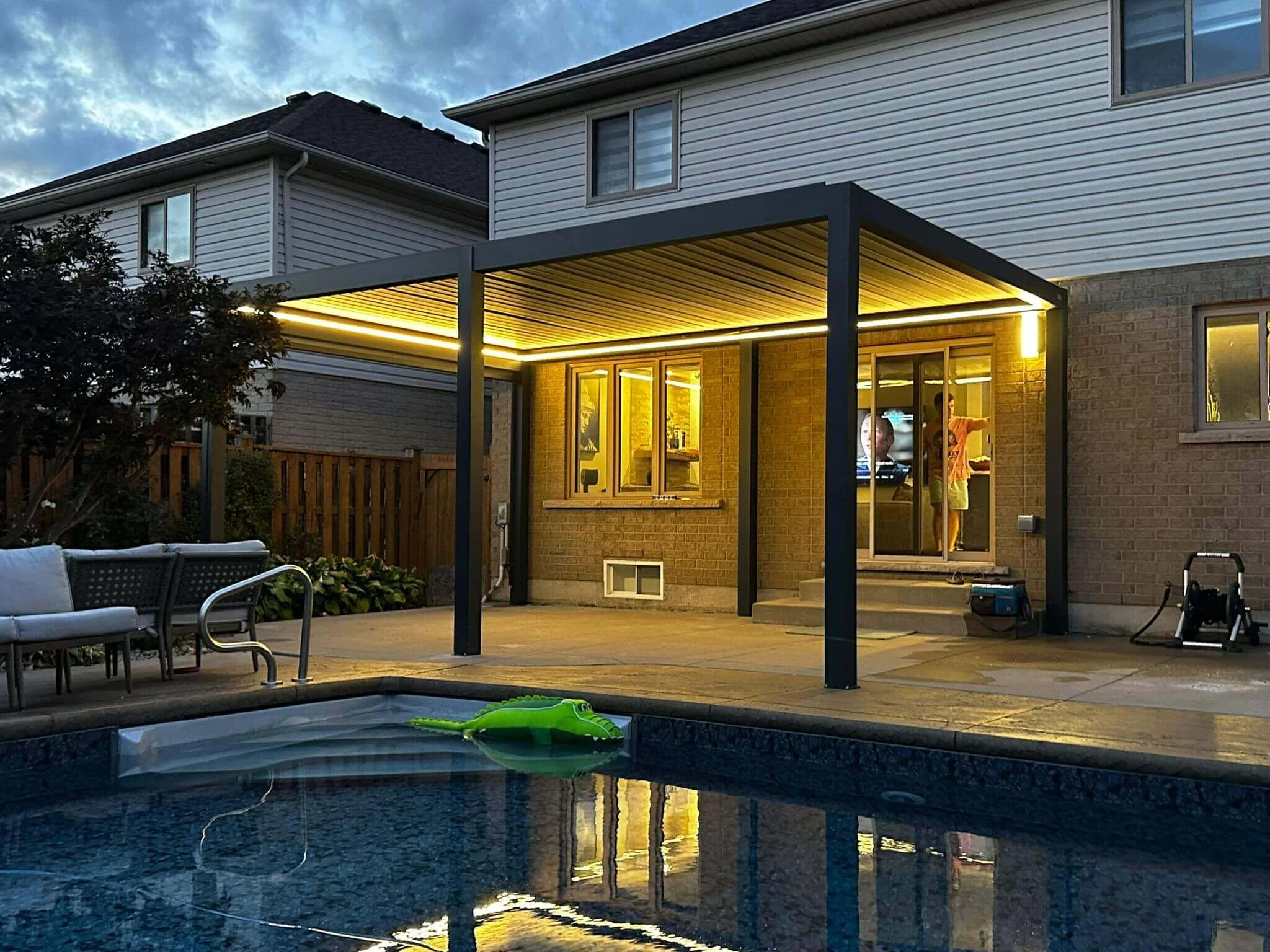 Kundenfoto zu HUUN Pergola Equa, Lamellendach elektrisch mit LED von Anna S.