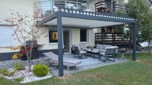 Kundenfoto zu HUUN Pergola Equa, Lamellendach elektrisch mit LED von HUUN Kunde