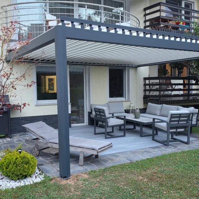 Kundenfoto zu HUUN Pergola Equa, Lamellendach elektrisch mit LED von Anonym