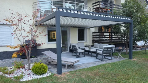 Kundenfoto zu HUUN Pergola Equa, Lamellendach elektrisch mit LED von Anonym