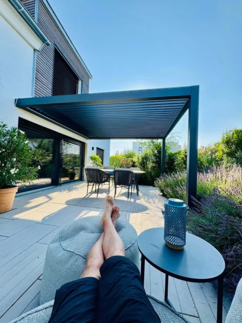 Kundenfoto zu HUUN Pergola Equa, Lamellendach elektrisch mit LED von Maik W.