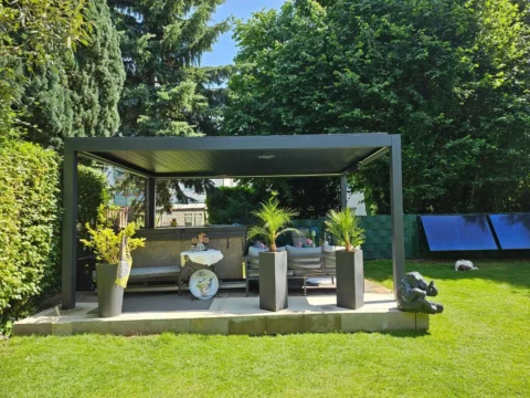 Kundenfoto zu HUUN Pergola Equa, Lamellendach elektrisch mit LED von André G.