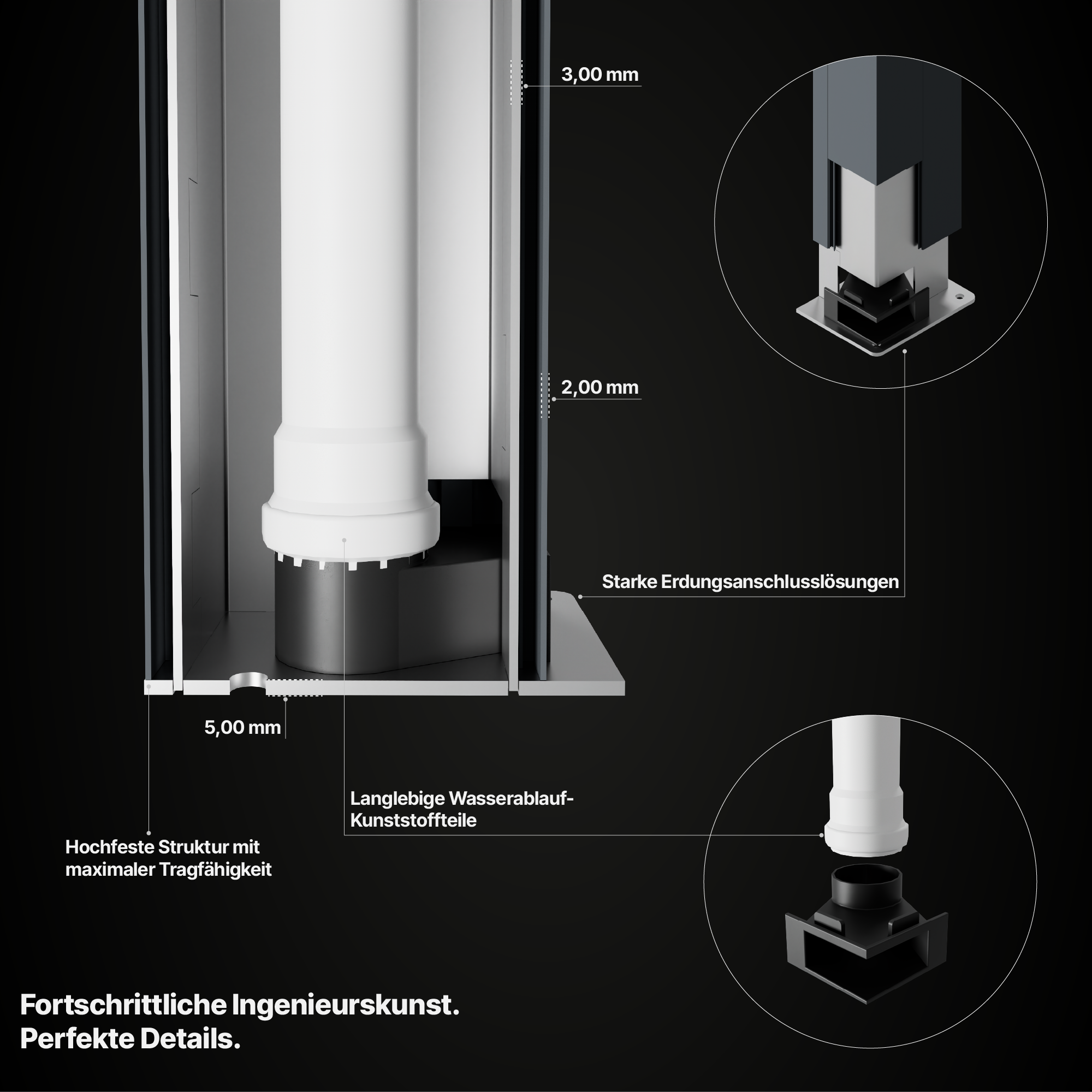 HUUN Pergola Equa, Lamellendach elektrisch mit LED – Bild 4
