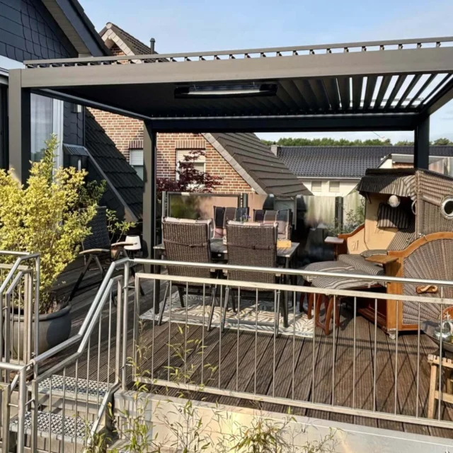 Kundenfoto zu HUUN Pergola Equa, Lamellendach elektrisch mit LED von Norbert L.