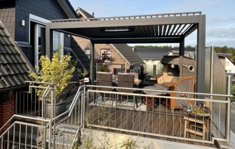 Kundenfoto zu HUUN Pergola Equa, Lamellendach elektrisch mit LED von Norbert L.