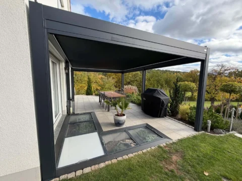 Kundenfoto zu HUUN Pergola Equa, Lamellendach elektrisch mit LED von Andreas M.