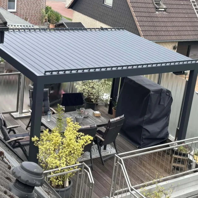 Kundenfoto zu HUUN Pergola Equa, Lamellendach elektrisch mit LED von Norbert L.