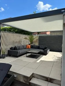 Kundenfoto zu HUUN Pergola Equa, Lamellendach elektrisch mit LED von Sabine