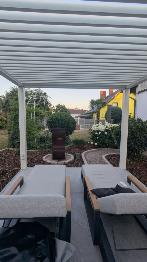 Kundenfoto zu HUUN Pergola Equa, Lamellendach elektrisch mit LED von Christian F.