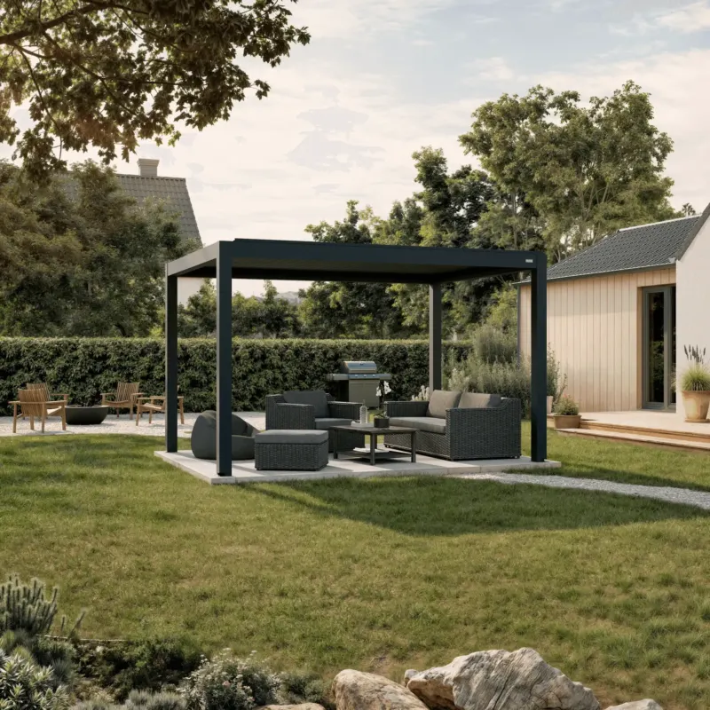 HUUN Pergola Equa, Lamellendach elektrisch mit LED